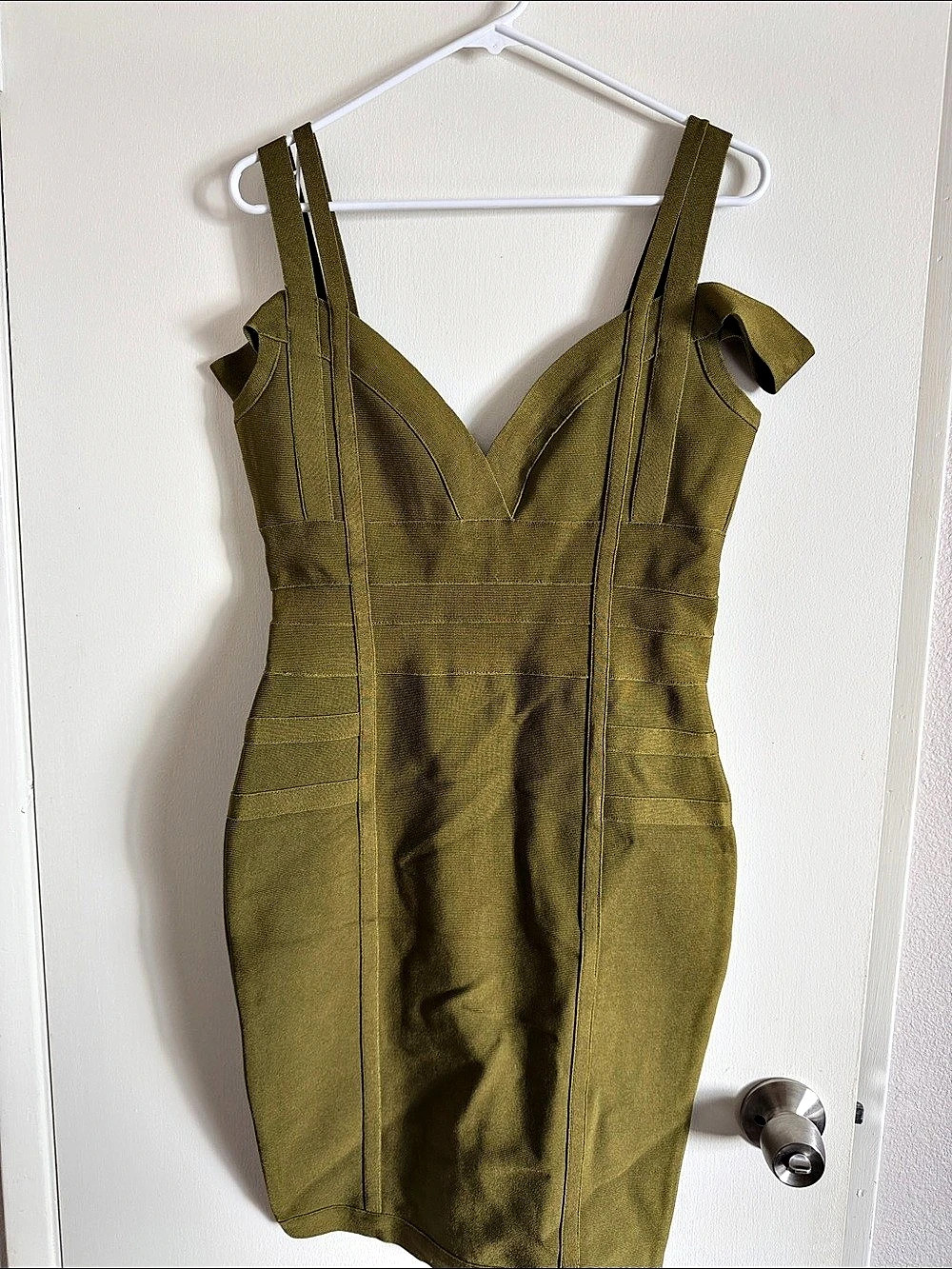 Bandage Dress Olive Green Mini